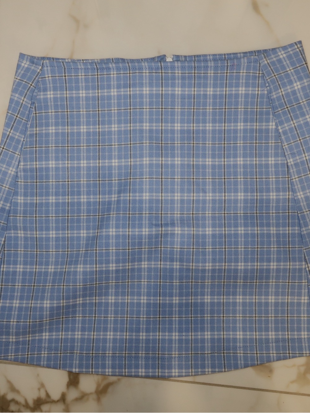 Boathouse/Harlow Light Blue Plaid Mini Skirt - Picture 5 of 9